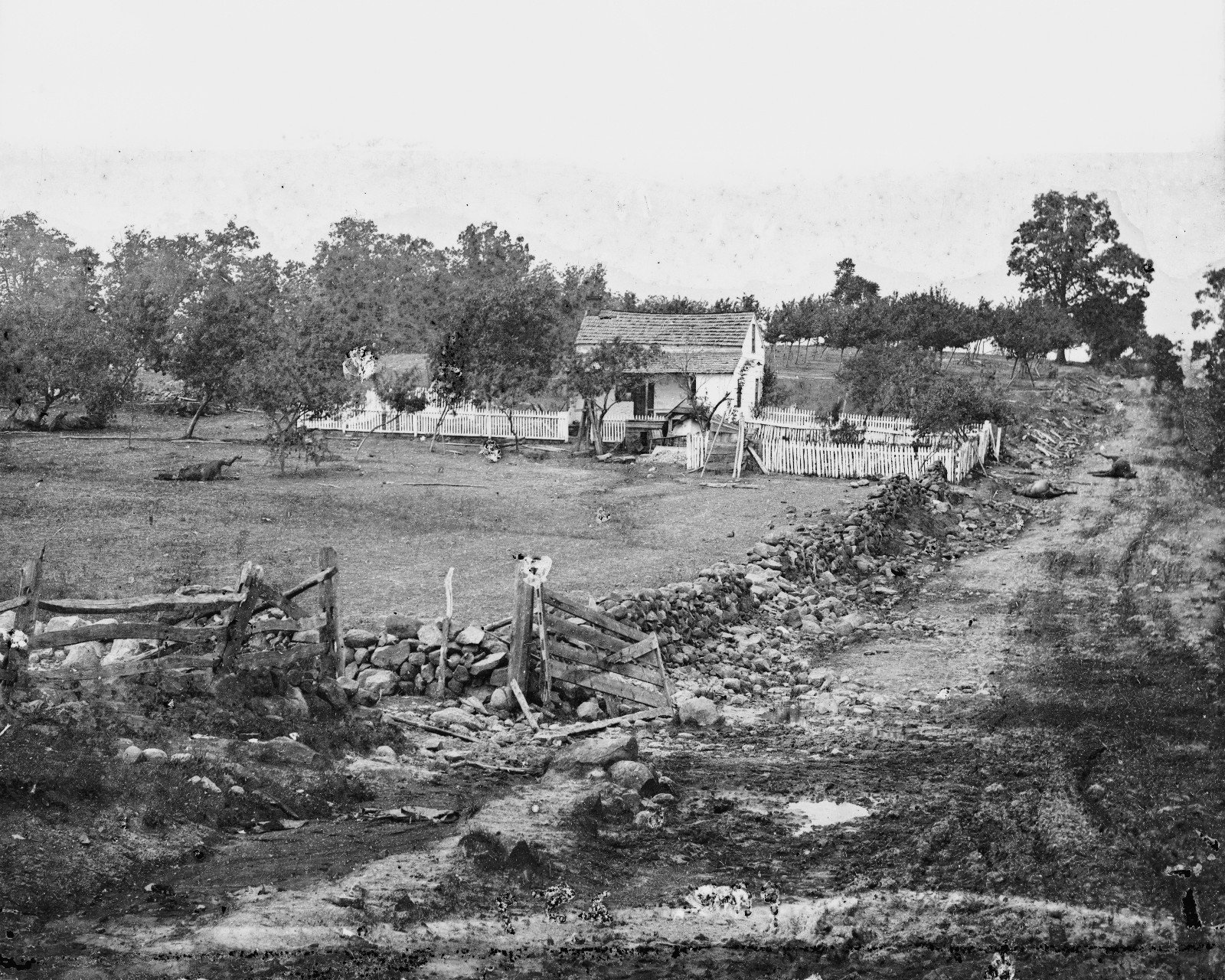 General Meade Gettysburg Headquarters Cemetery Ridge 8x10 US Civil War Photo