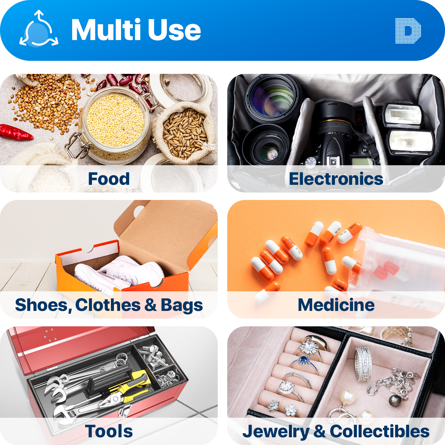 10 gram X 15 PK "Dry&Dry" Silica Gel Desiccant Packets - Reusable(FDA Compliant)