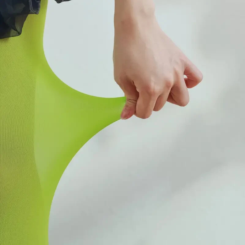 Women Candy Color Opaque Tights, Warm Stylish Pantyhose, Orange, Purple, Blue