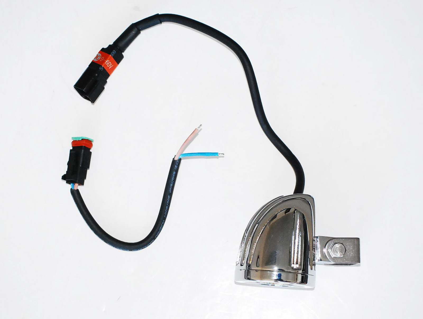 Chrome 20w LED lights spot motorcycle cruiser fog hid passing running white xl