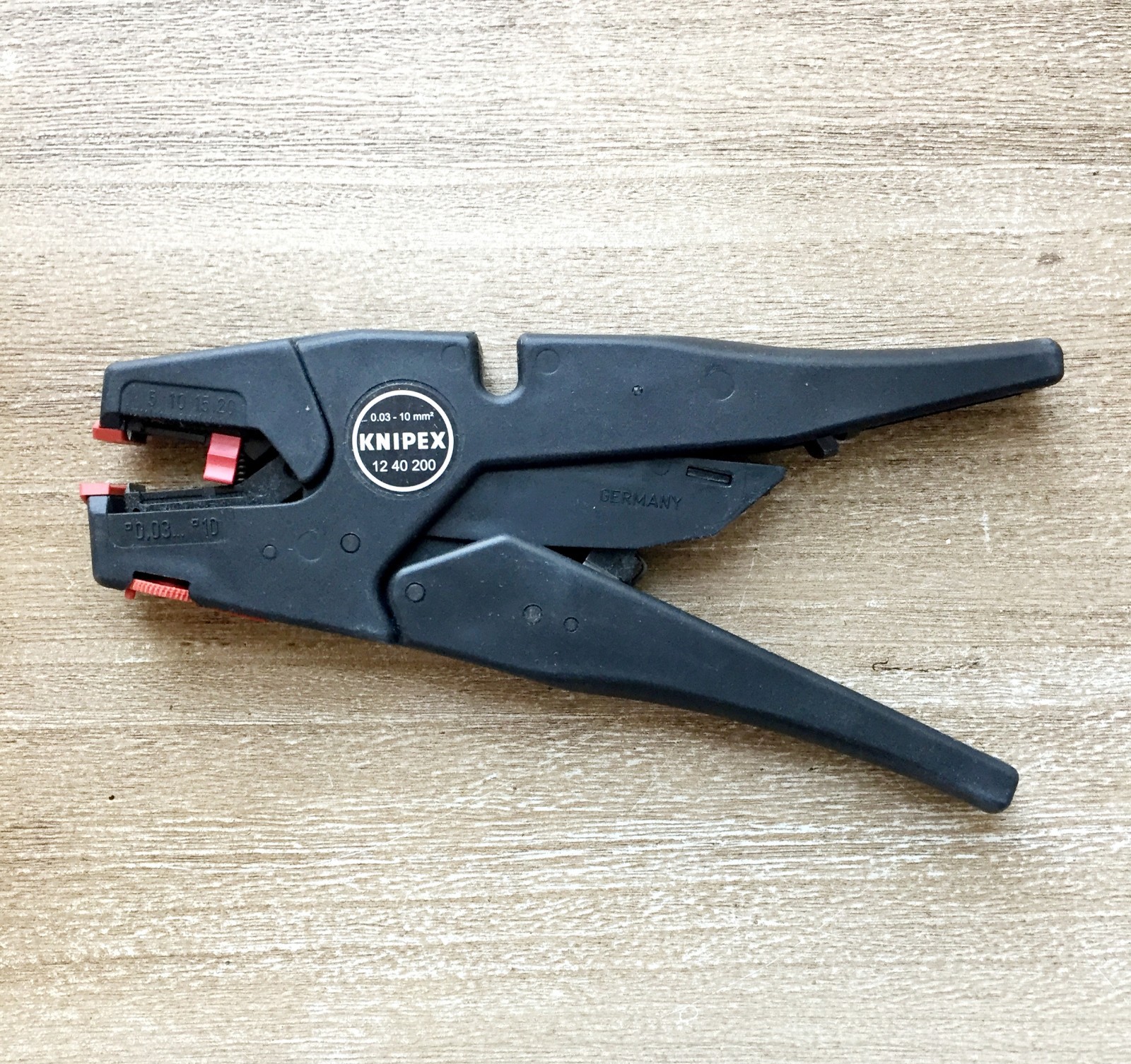 Knipex Tools 12 40 200 Self Adjusting Insulation Wire Stripper 8" 32 to 7 AWG