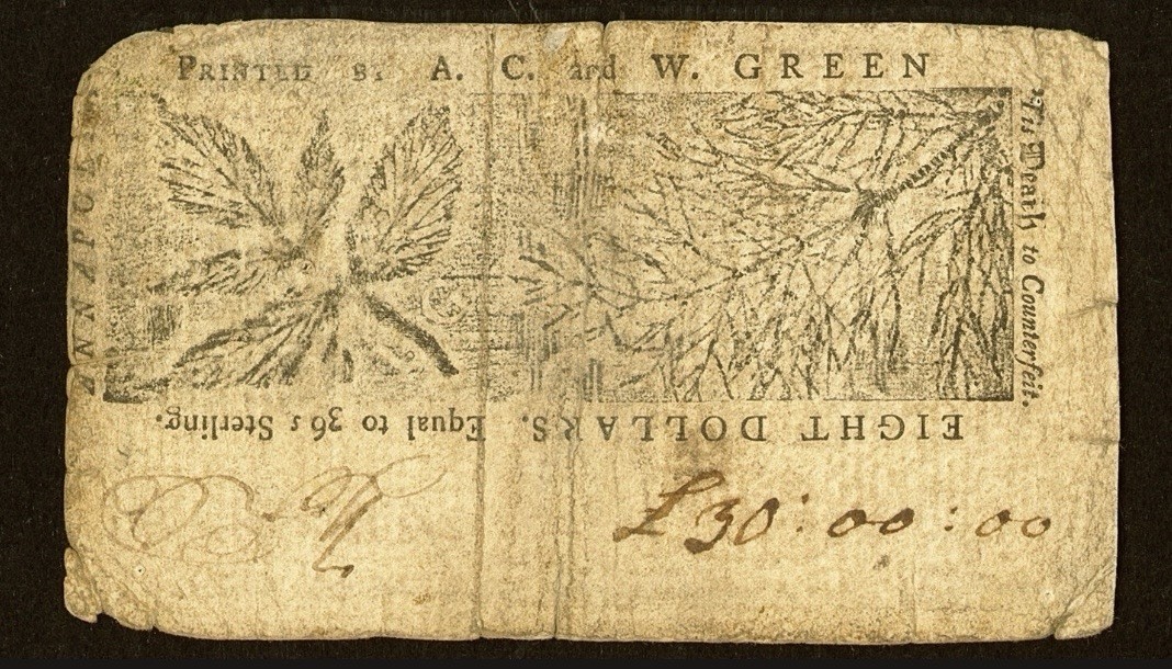 1770 MARYLAND, American Revolution Colonial Currency Bank Note MD-59, PCGS VF20