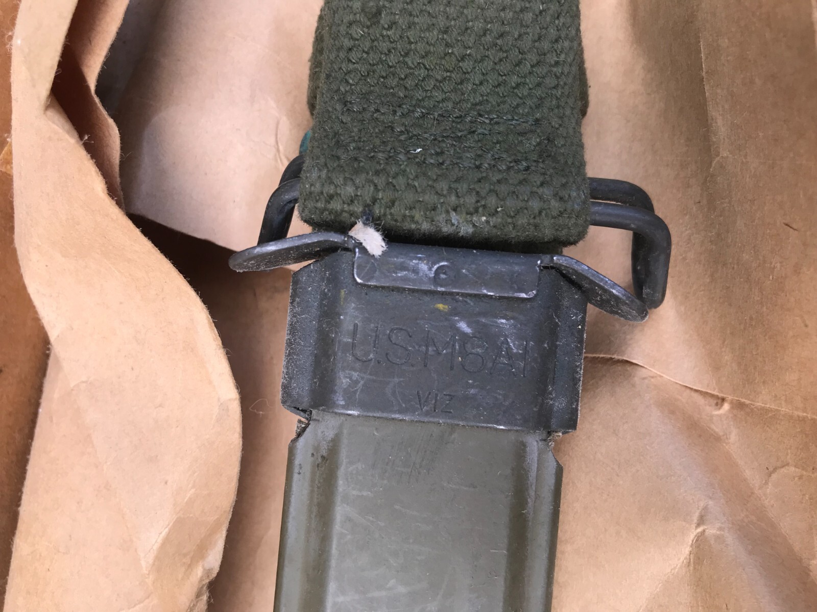 M7 & M8A1 Knife Vietnam War SEALED US M8A1 Scabbard USGI RARE NOS Sealed in Box
