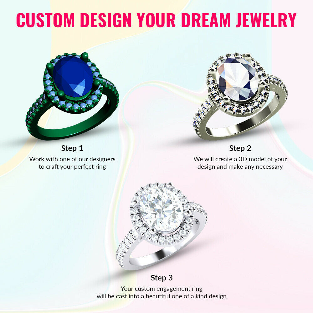 2 Ct Heart Cut Pink Lab Created Diamond Wedding Halo Ring 14K Rose Gold Finish