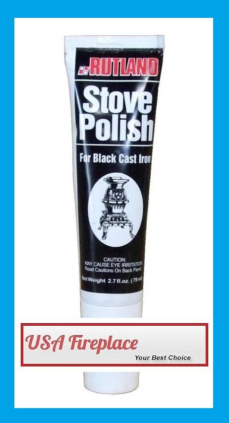 RUTLAND Stove Polish Paste Black 2.3 oz. FREE USA SHIPPING! #70