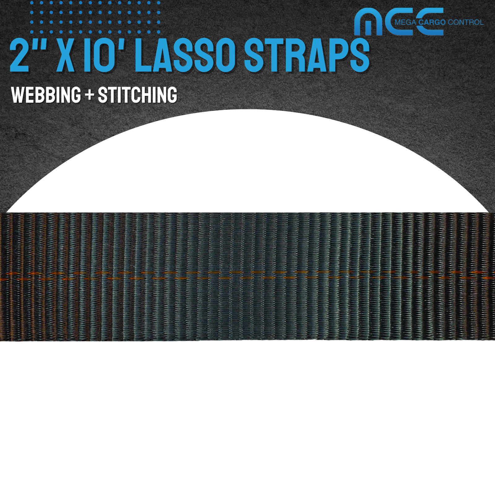 12 Pack 2" x 10' Lasso Strap w/D Ring Auto Tie Down Wheel Lift Tow Truck Trailer