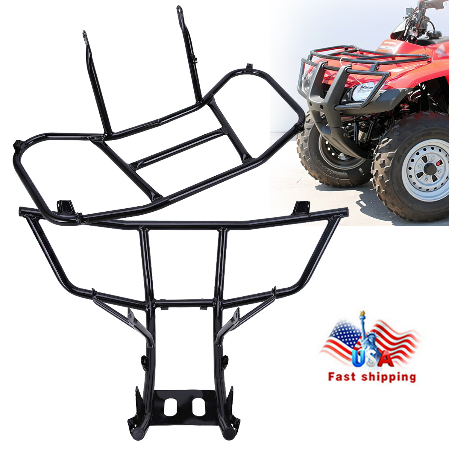Front Luggage Rack & Bumper For Honda TRX250TE TRX250TM Recon 250 2005-2024 ATV