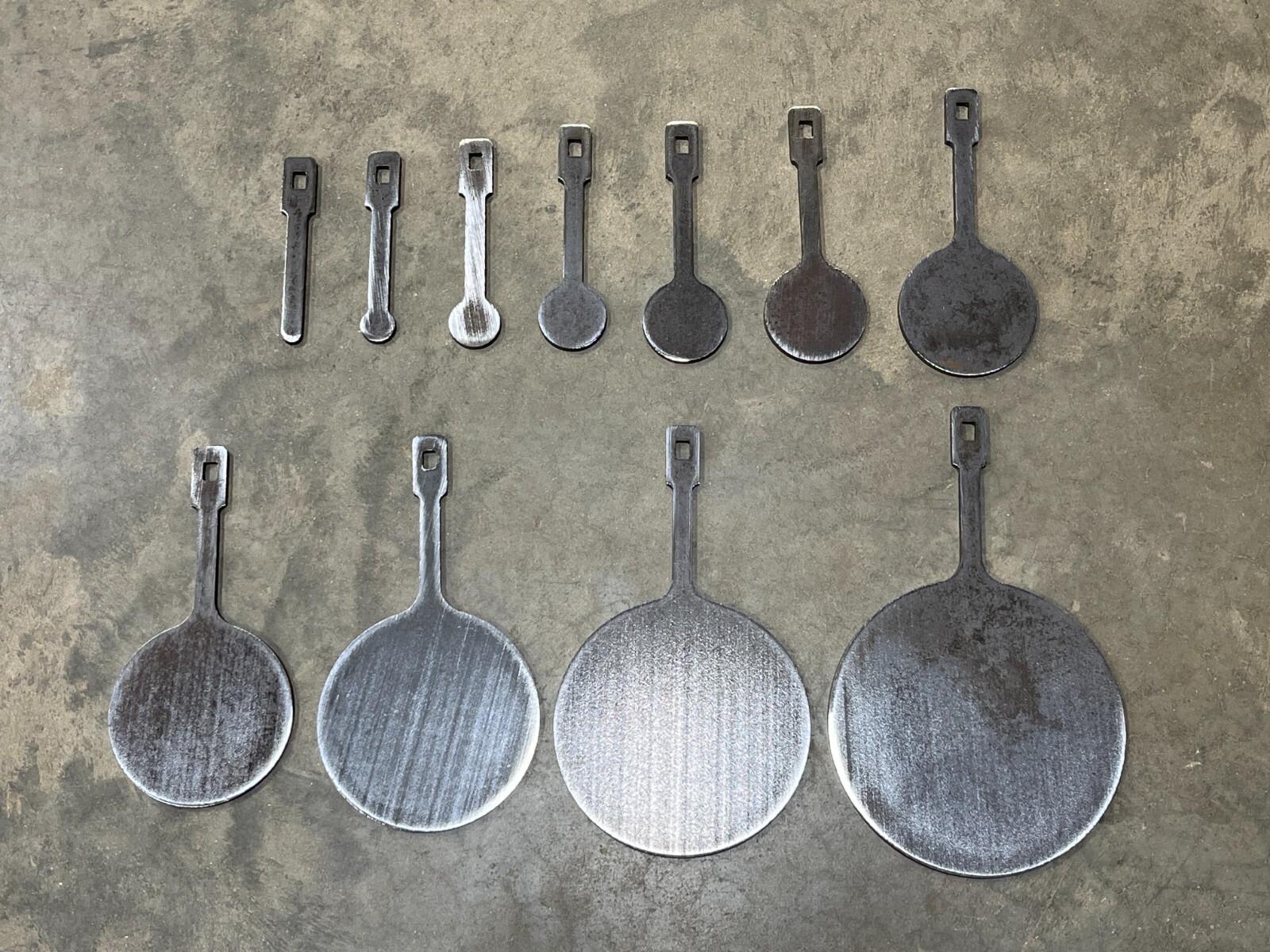 AR500 1/4" Know Your Limits Targets 0.5"-8" (No Stand included) Set of 11