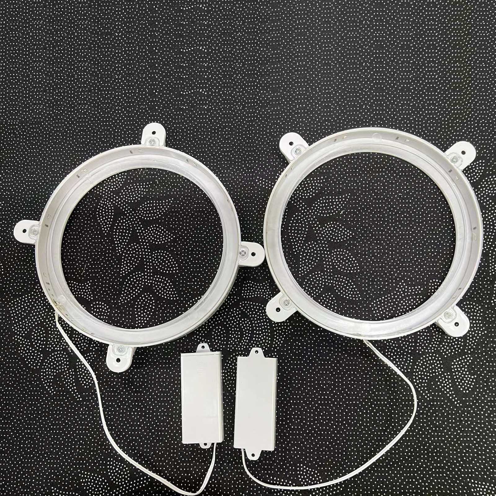 2pcs Cornhole LED Night Lights 6" Cool White Corn Hole Bean Bag Toss Board Lamp