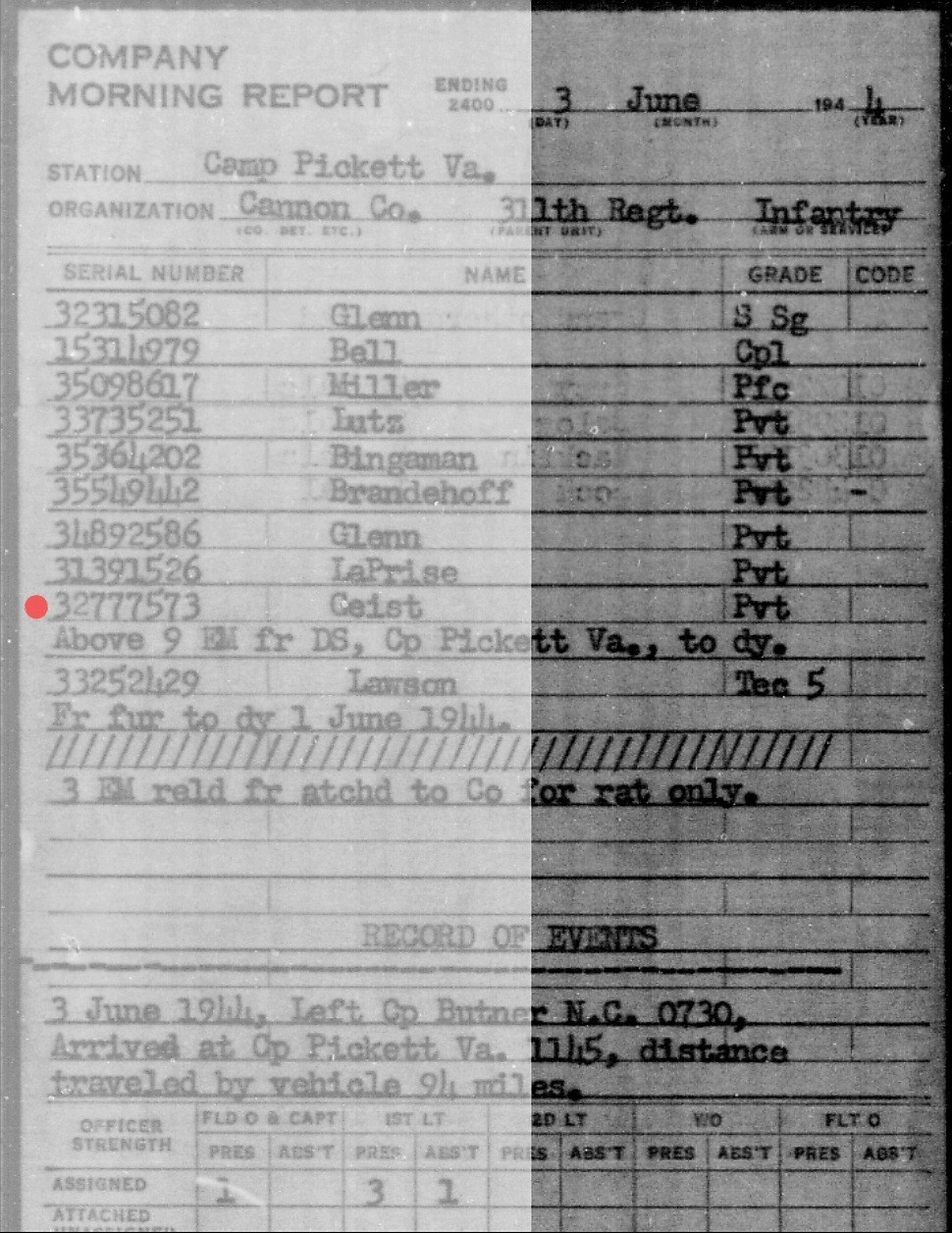 WW2 Named 78th Infantry Division Uniform 311th Infantry Regiment