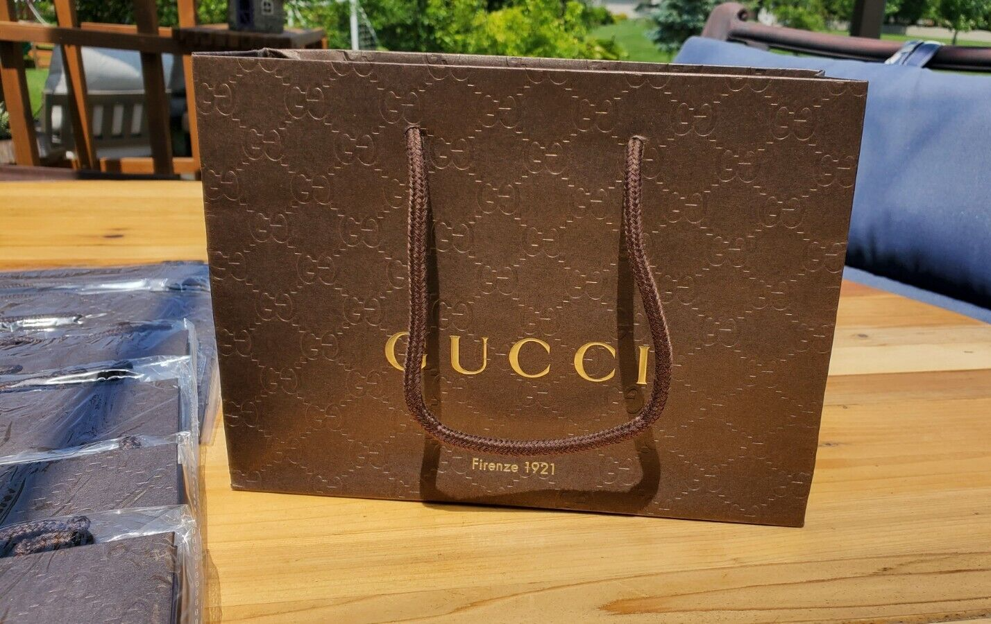GUCCI Firenze 1921 Paper Shopping Gift Bag - Brand New Wrapped 9x6.7x2.5