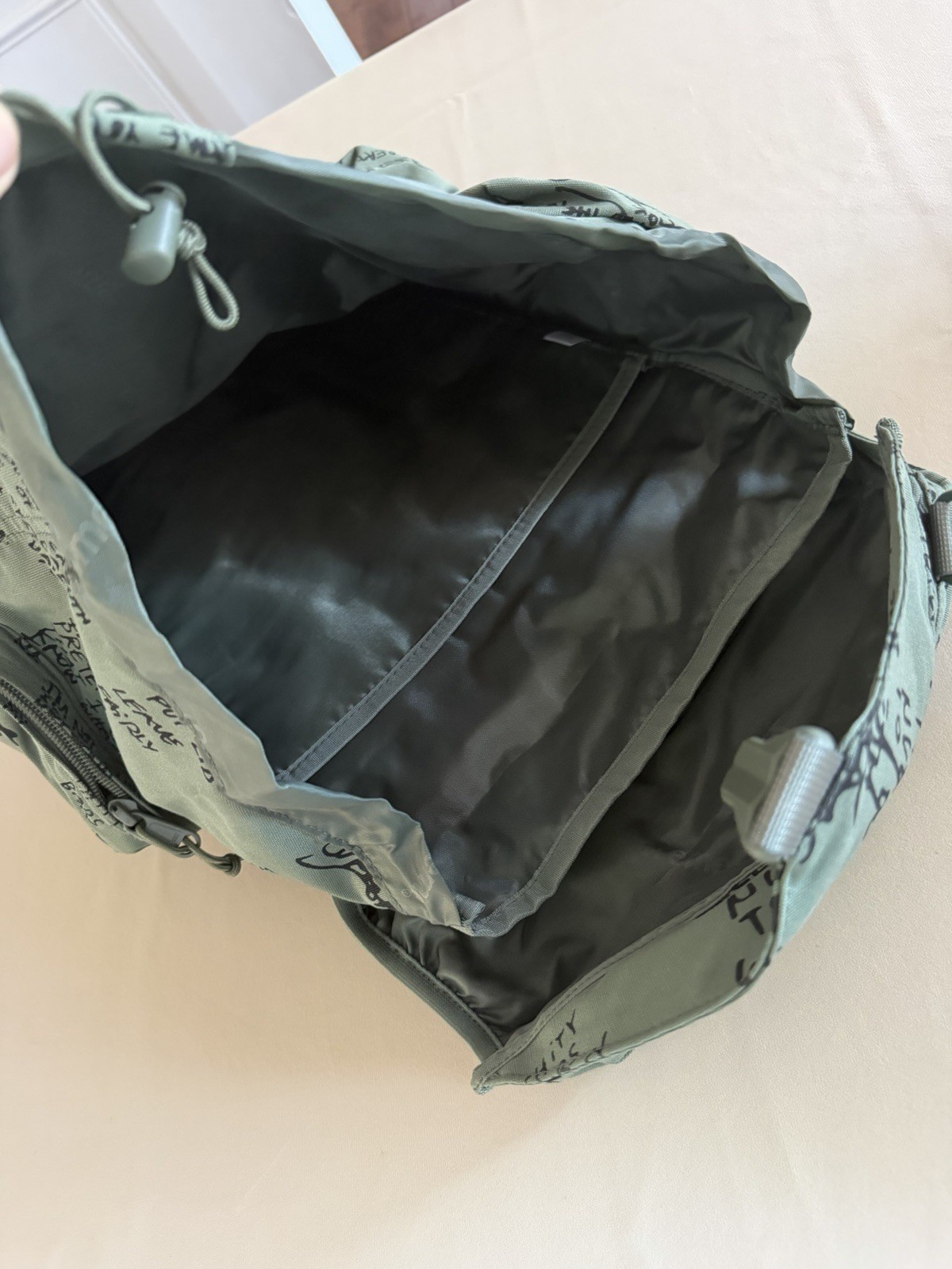 Supreme SS23 Military Field Box Backpack Olive Gonz Green