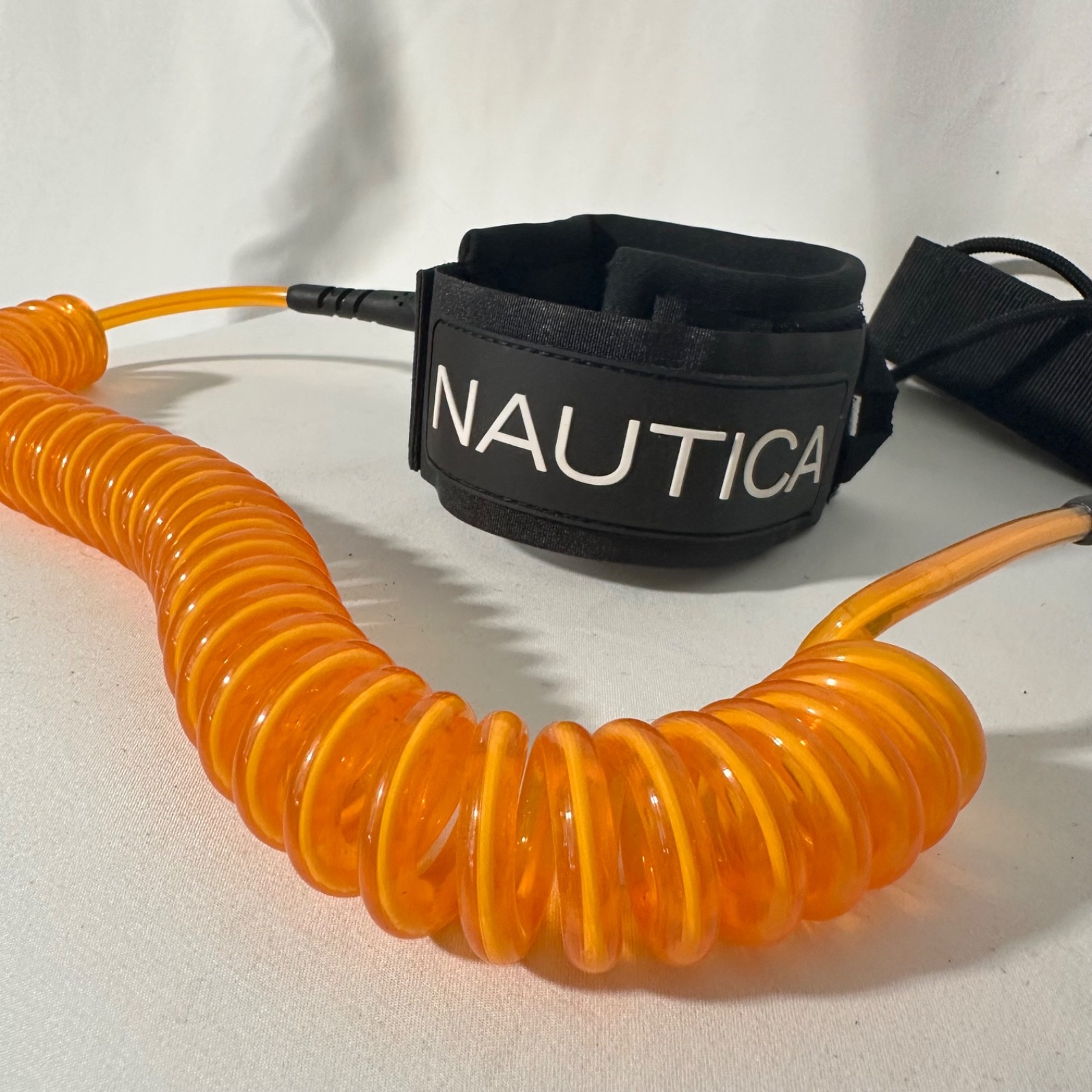 Nautica SUP Paddle board Or Surf Leash – Coiled Cord, Neoprene Ankle Strap