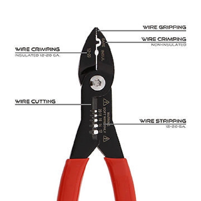 4 in 1 Wire Service Pliers Crimper Stripper Cutter Gripping Pliers