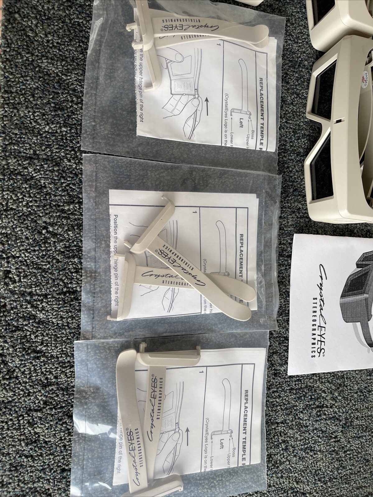 Lot of (10) StereoGraphics CrystalEYES CE2 with Emitters - FREE SHIPPING