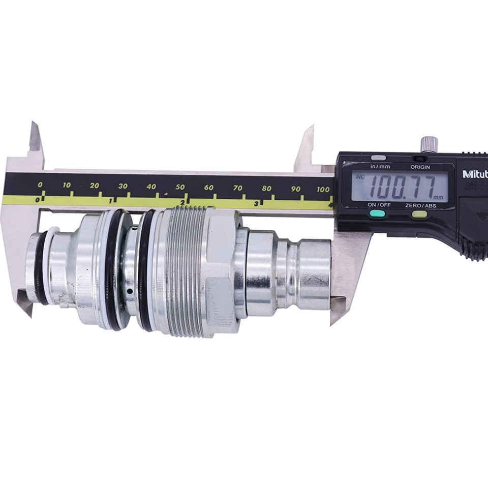 Male & Female Flat Face Coupler Kit for Bobcat 753 863 A220 A300 S205 S220 S250