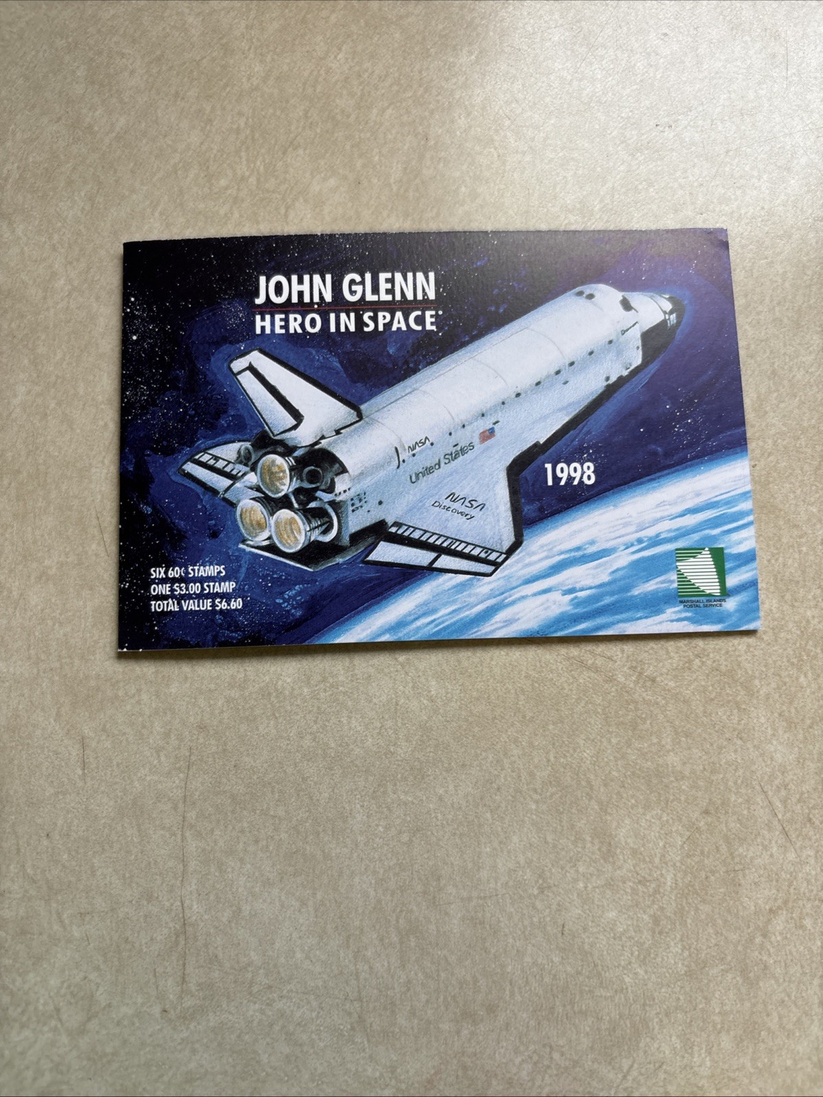 MH Marshall Islands * John Glenn * Hero in Space * 1998 B25 * Booklet * MNH