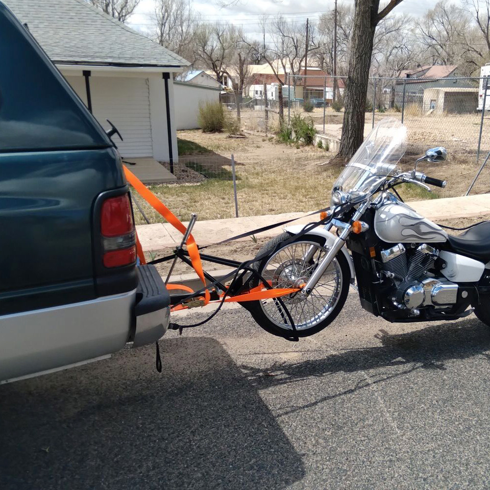 Motorcycle Receiver Hitch Hauler Trailer Tow Dolly Rack Carrier US Stock