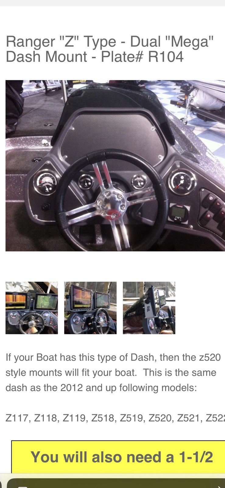 Bass Boat Technologies Mega Dual Graph Mount Ranger Boat