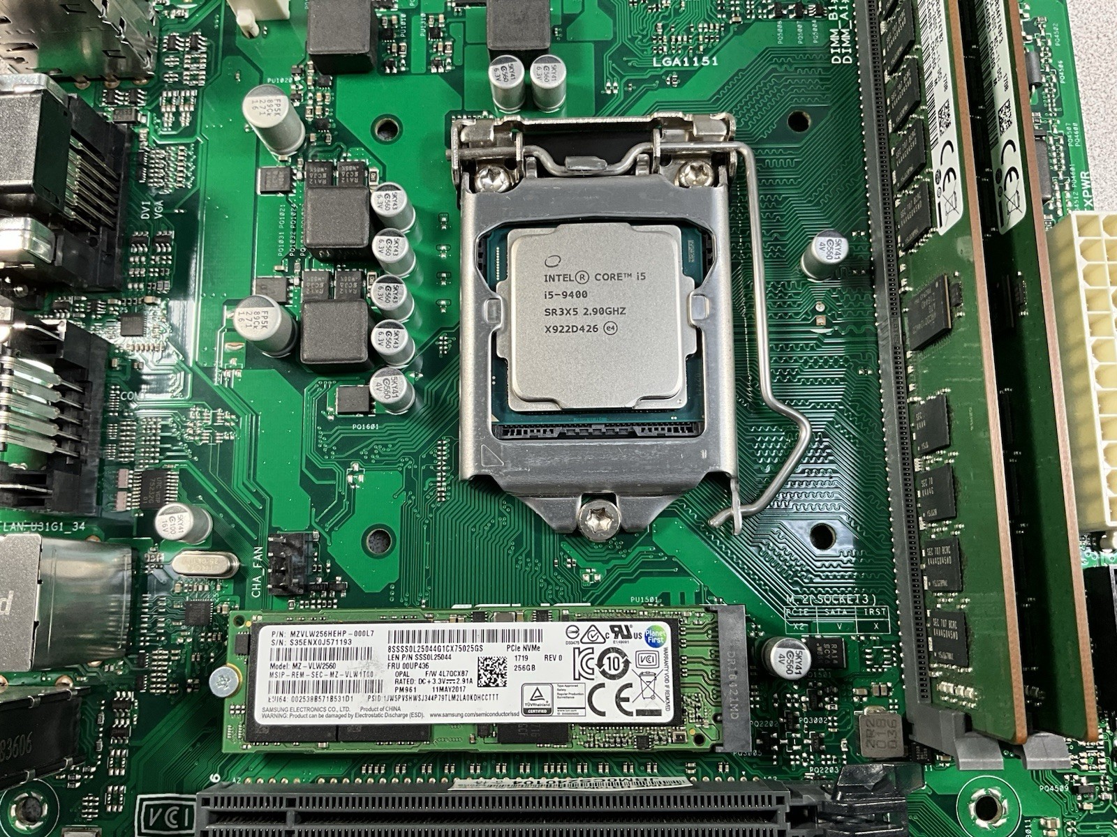 ASUS PRIME H310M-C R2.0 MOTHERBOARD + i5-9400 + 16GB + 256GB NVMe + WIN 11 PRO