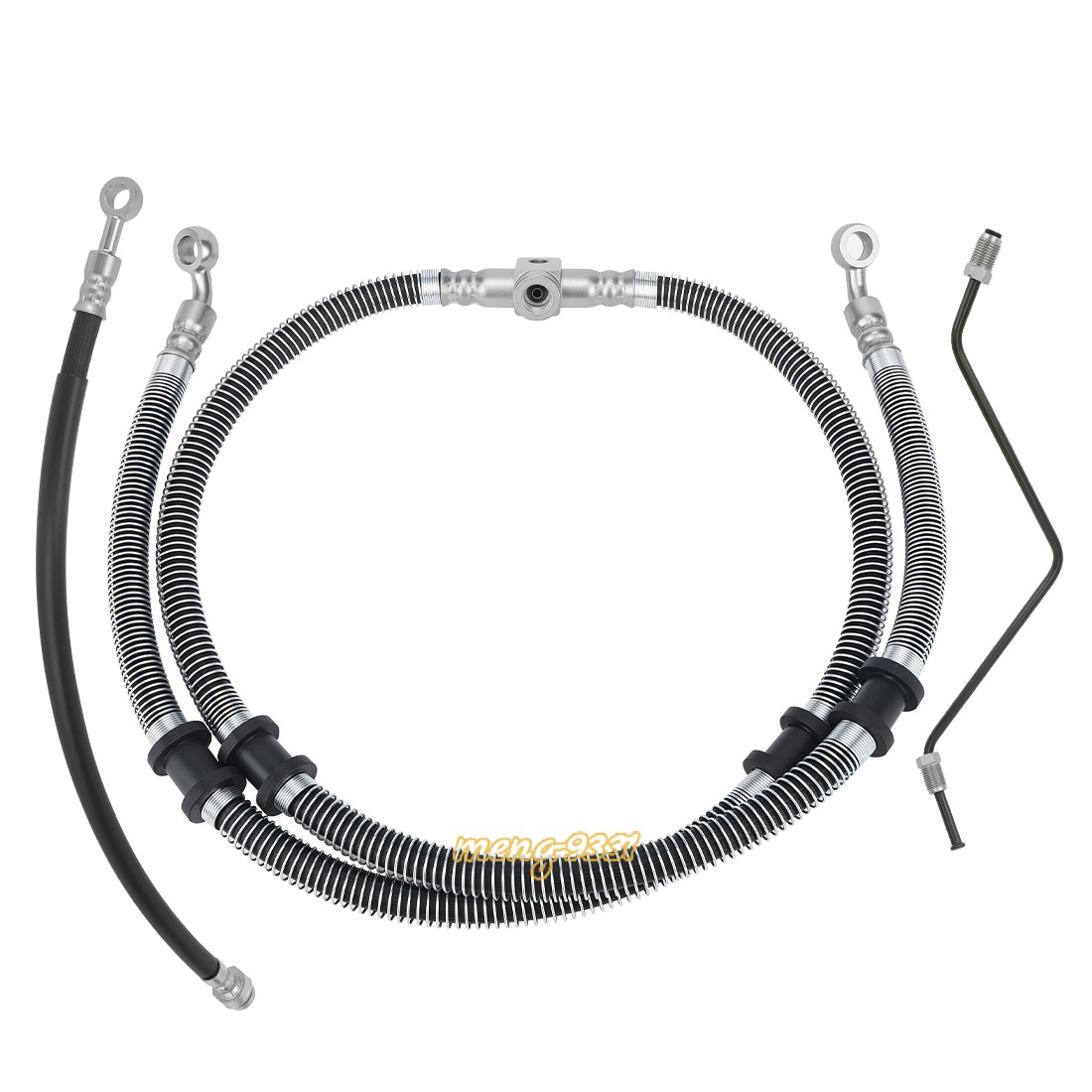 Front Brake Hose Line Pipe Kit for Yamaha Kodiak 400 450 YFM400 YFM450 2003-2006