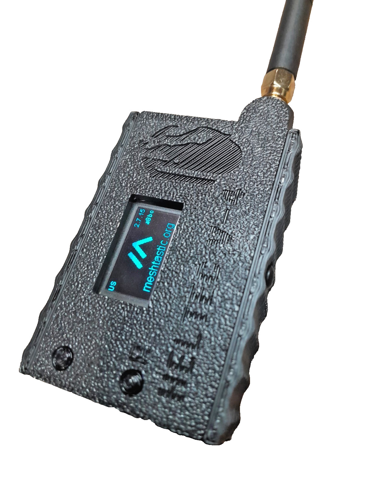 Heltec V4 Meshtastic Node READY TO USE Radio w/custom case 3000mah battery BLACK