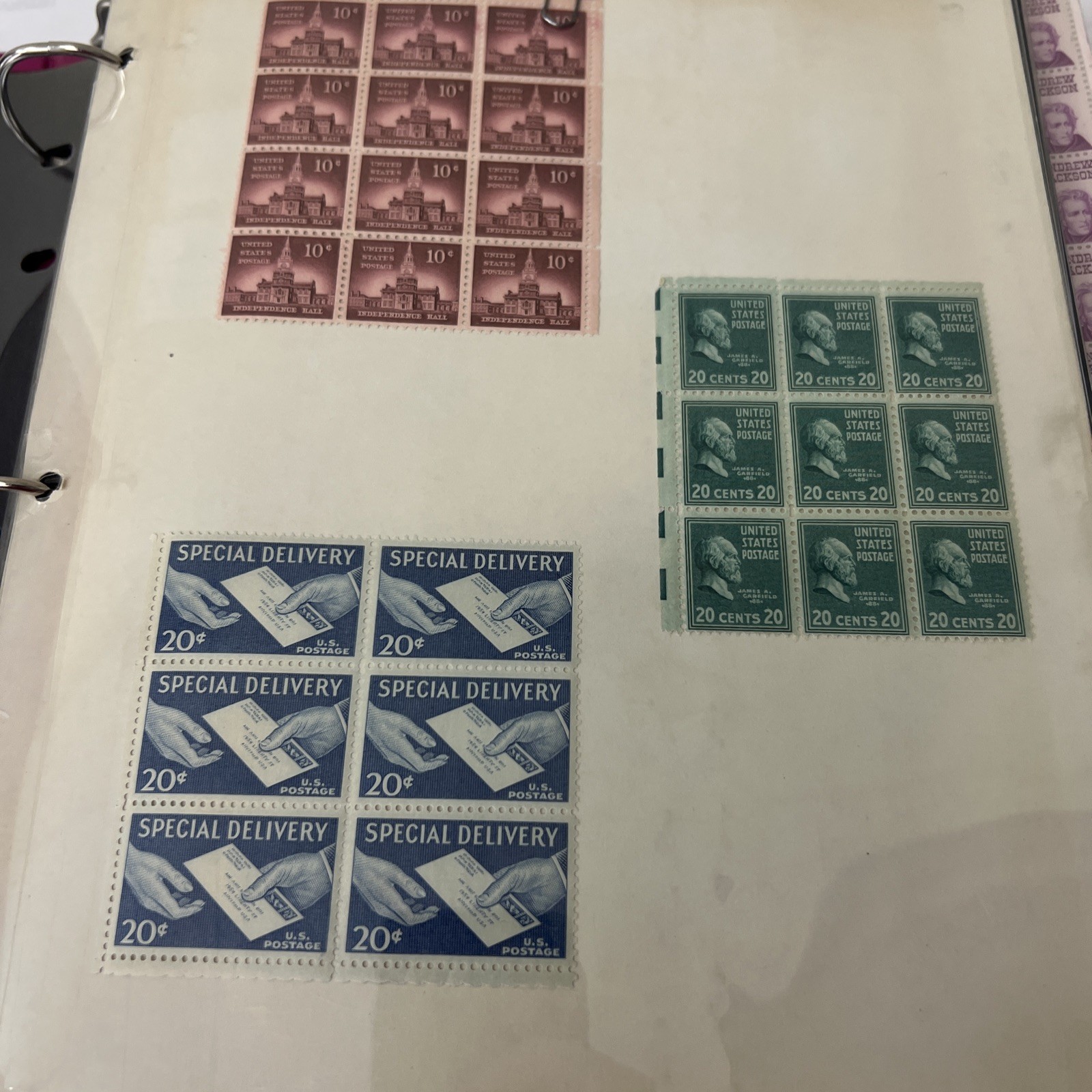 HUGE Unsearched Binder Of New and Used Stamps Vintage US And Overseas Make Offer