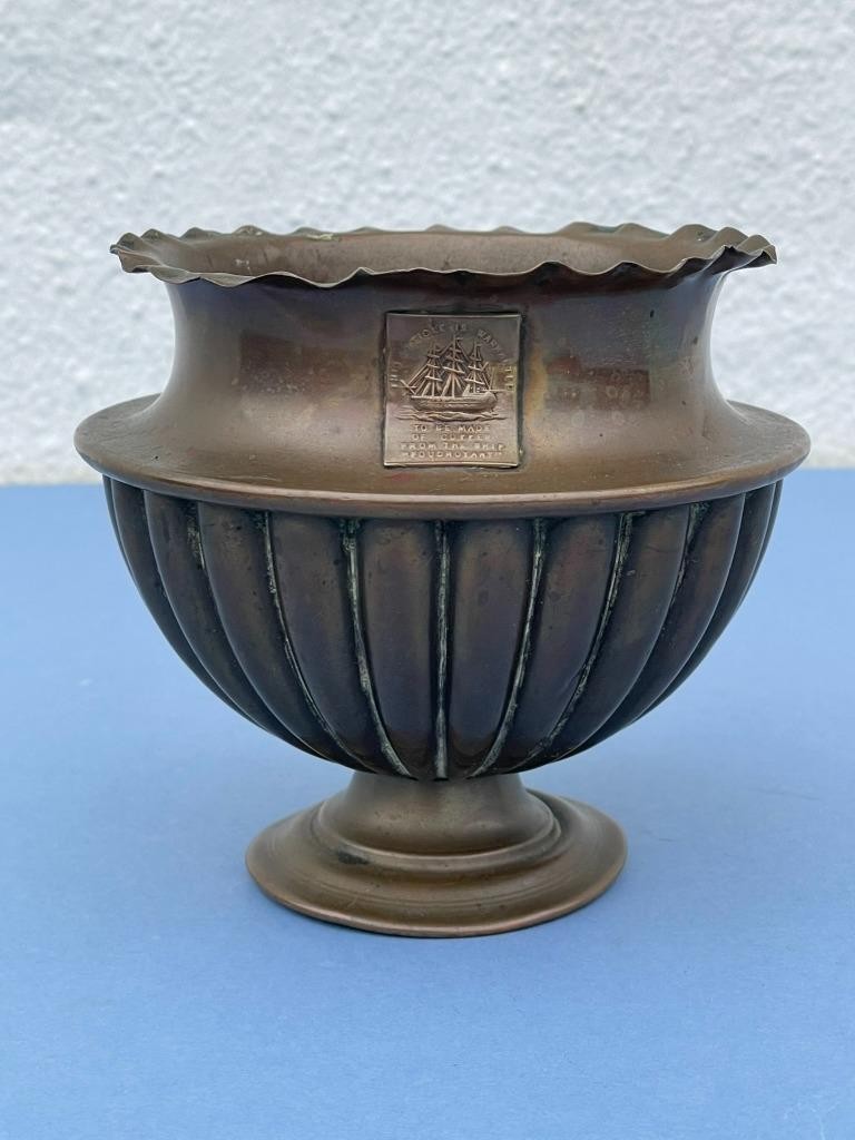POSY BOWL MADE FROM COPPER SALVAGED FROM NELSON'S H.M.S."FOUDROYANT" (1798)