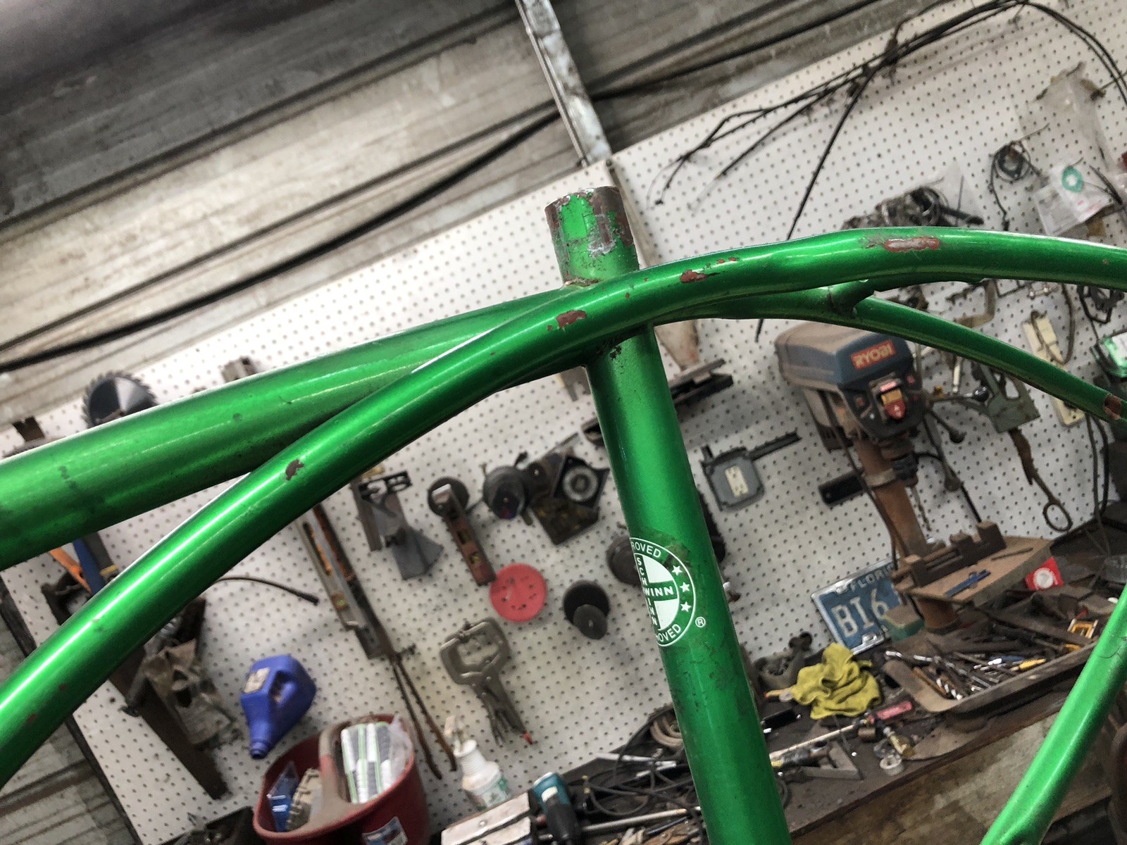 1979 Schwinn 20 inch Coaster frame stingray cantilever Lime Green