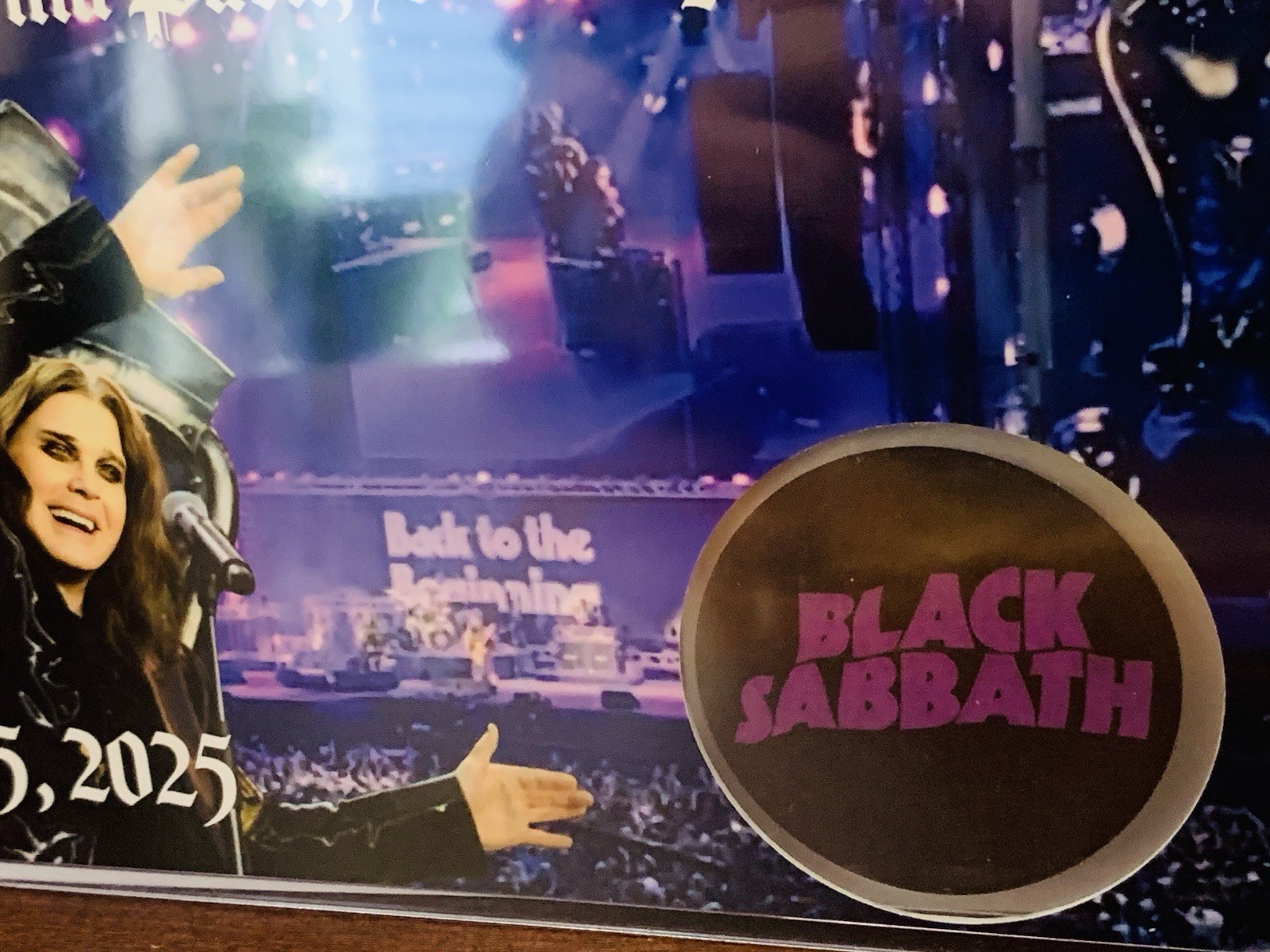 Ozzy Osbourne Black Sabbath Rare Last Concert Memorabilia Back to the Beginning