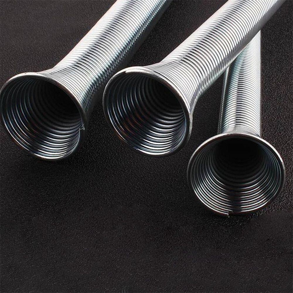 5pcs 21cm Spring Bending Tube Pipe Bender 1/4" 5/16" 3/8" 1/2" 5/8" Silver Set