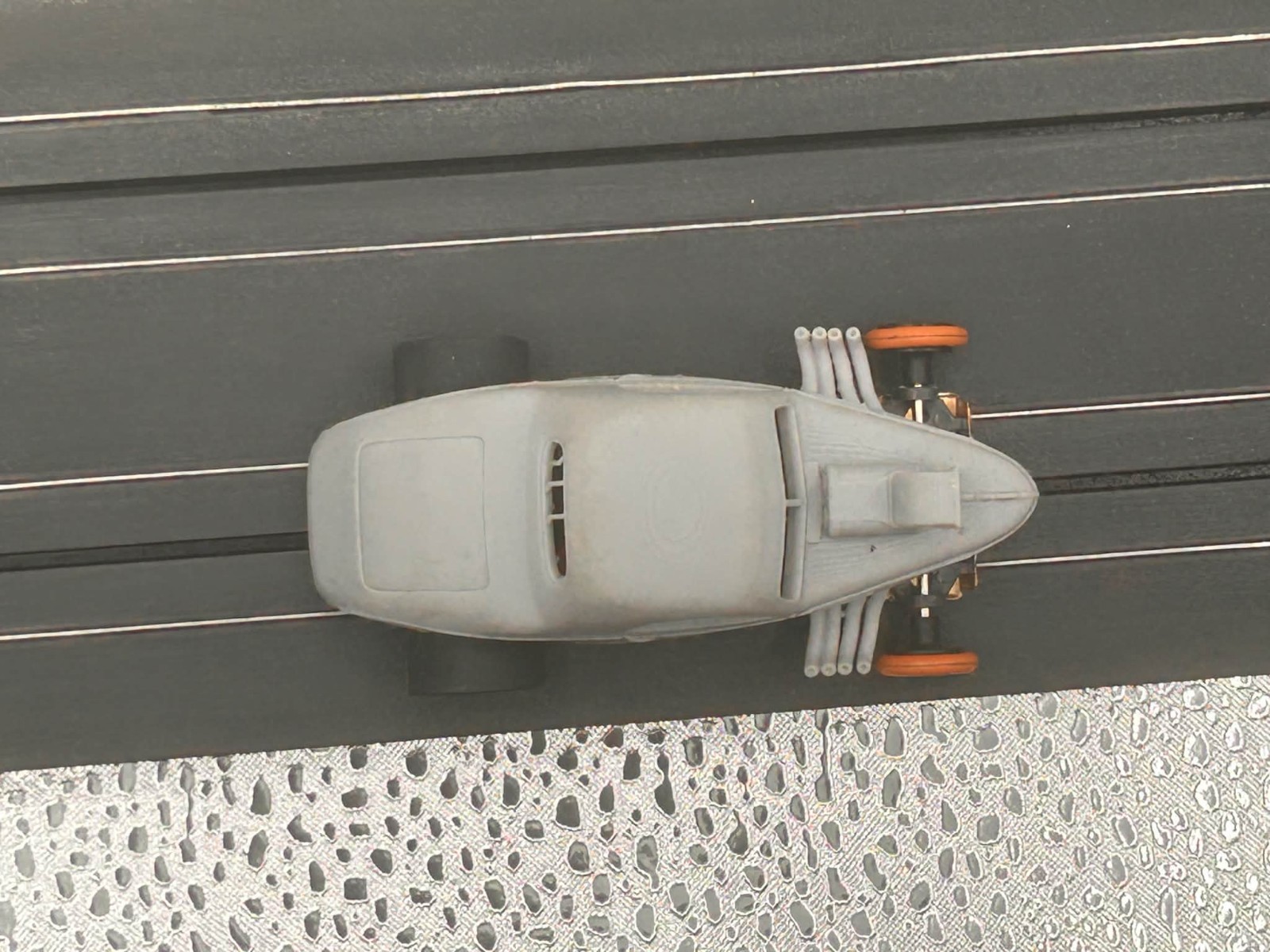 1939 MGP Fenderless Plymouth body with motor (fits a MGP 1.7 and jag chassis)...