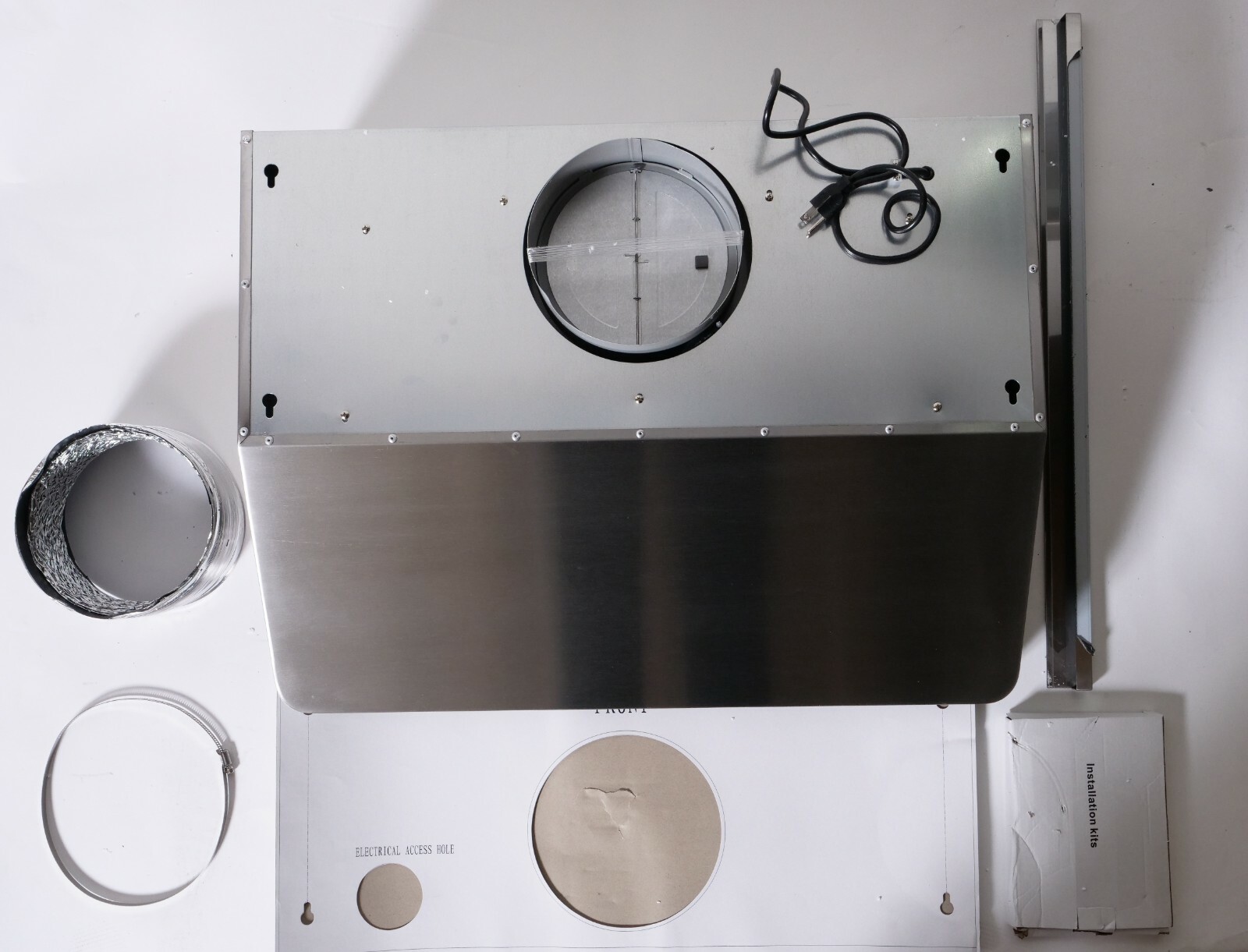 30 in. Under Cabinet Range Hood 500 CFM, Push Button, Stainless Steel [OPEN BOX]