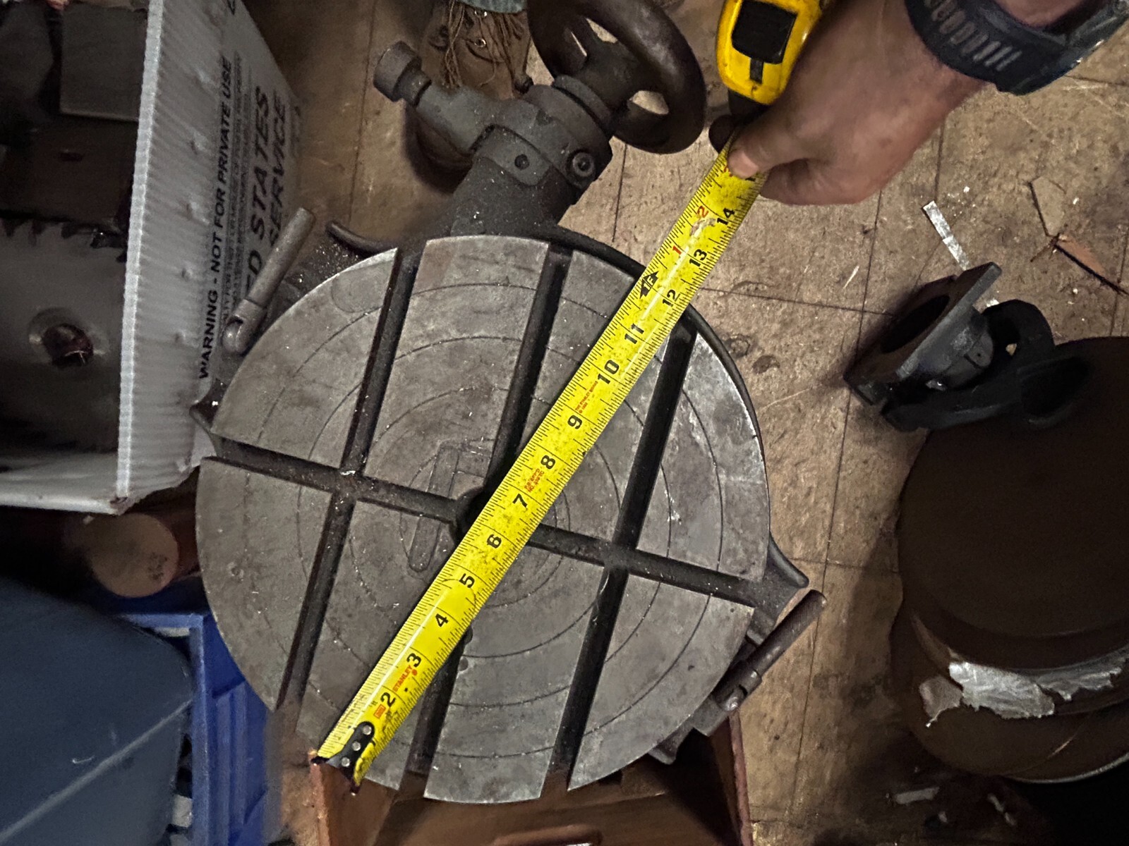 MACHINIST TOOL LATHE Japan 12" Rotary Table Fixture Made in Japan