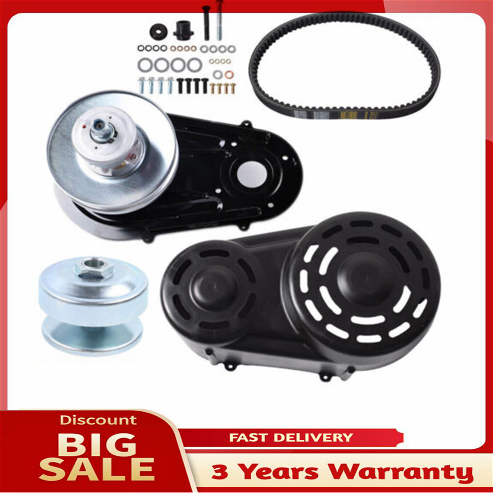 420CC For Go Kart Torque Converter 40 Series Kit- Fit Predator Dune GX 390- 1"