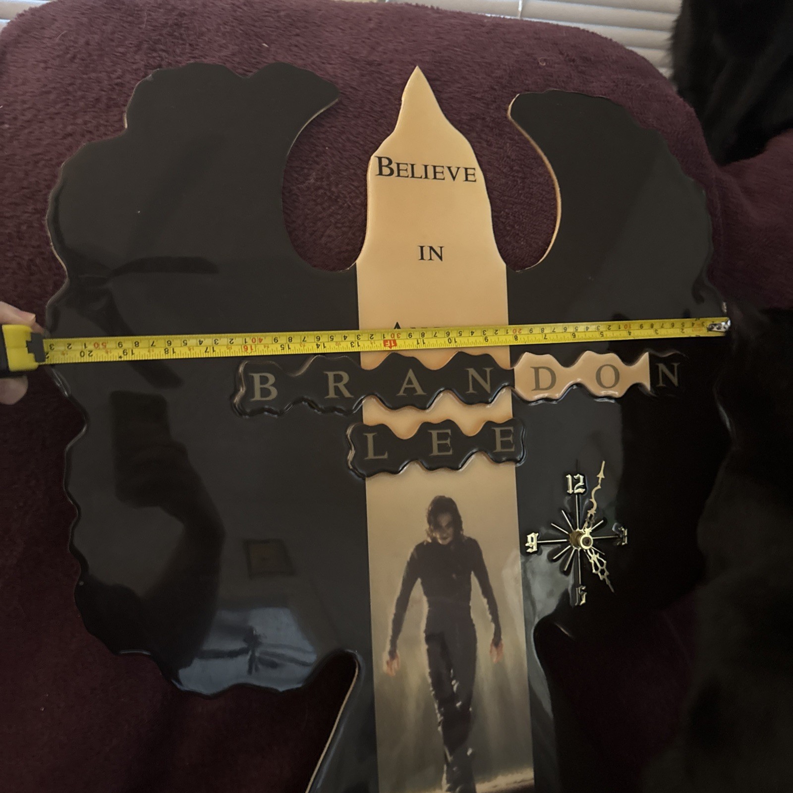 Vintage RARE! THE CROW B.Lee,Bel In Angels plastic top card board Poster Lg 28”￼