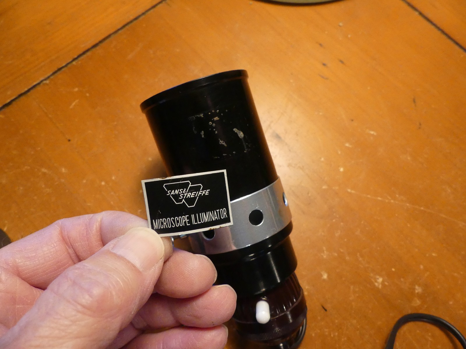 Vintage Sans & Streiffe Microscope Illuminator Light – Japan Bakelite Lamp Stand