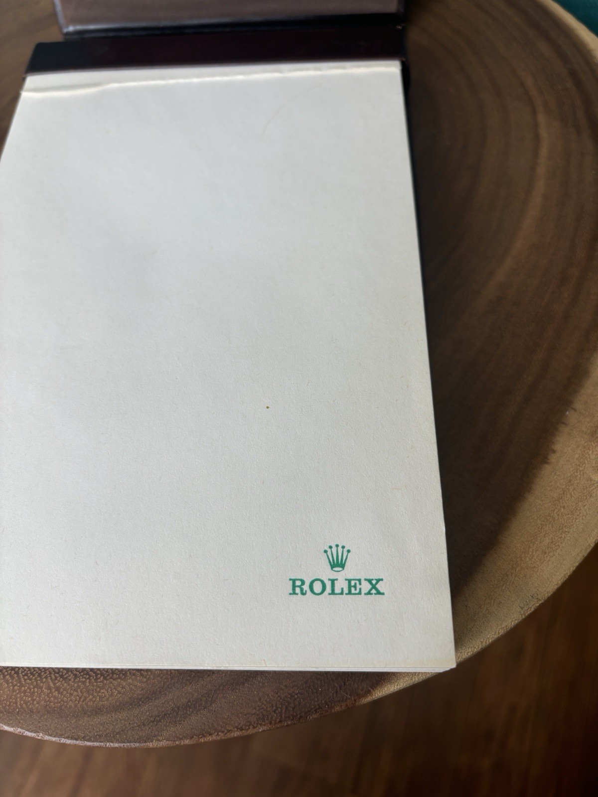 Vintage Rolex Leather Bound Dealer’s Quote Notepad Book With Paper 70’s Gold