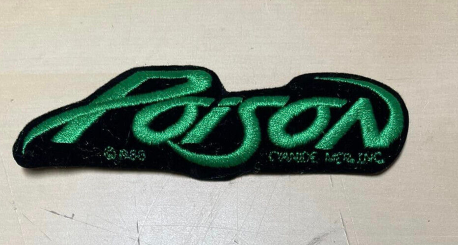 Vintage Poison Bret Michaels Rock Band Embroidered Patch 5" x 1.75" (Lot of 4)