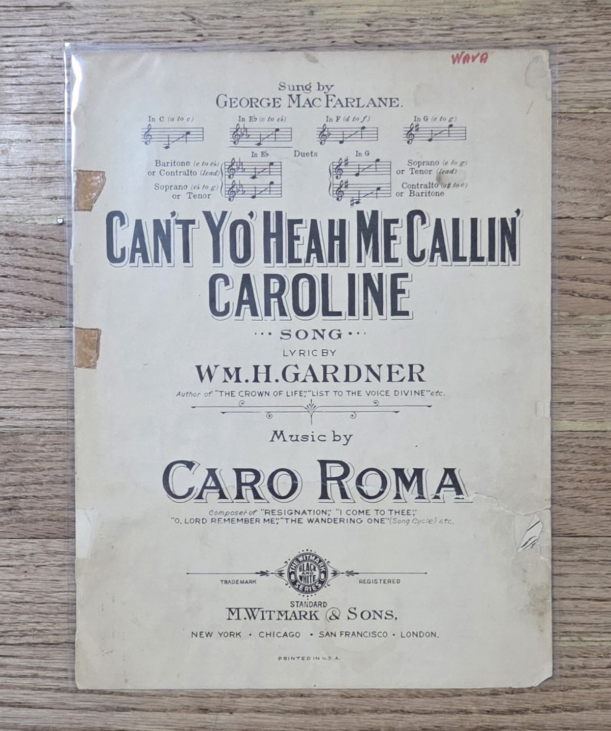 (8) Vintage Music Sheets Lot