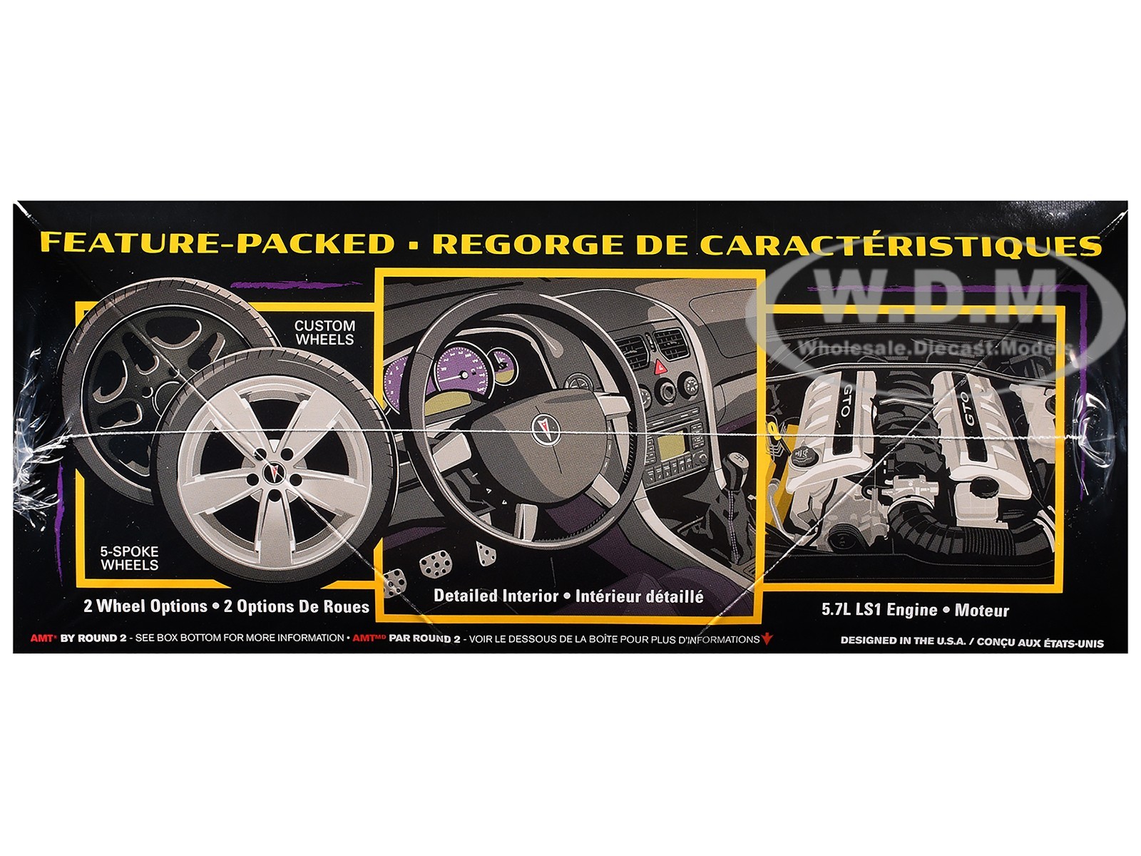 SKILL 2 MODEL KIT 2004 PONTIAC GTO 1/25 SCALE MODEL CAR BY AMT AMT1548 M