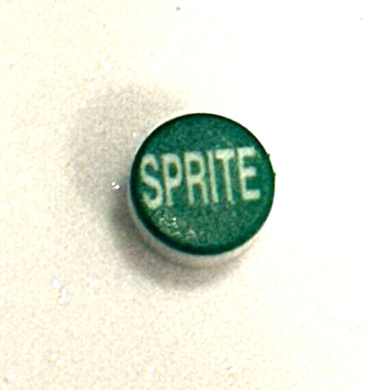 Bar Gun Soda Gun Push Button Flavor Tab Replacement Cap, "SPRITE"