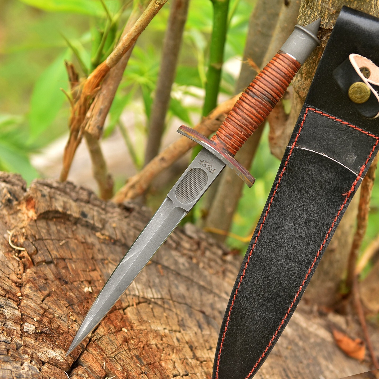 Vintage CASE V-42 Dagger US Special Forces WWII Dagger Knife Double Edge Blade