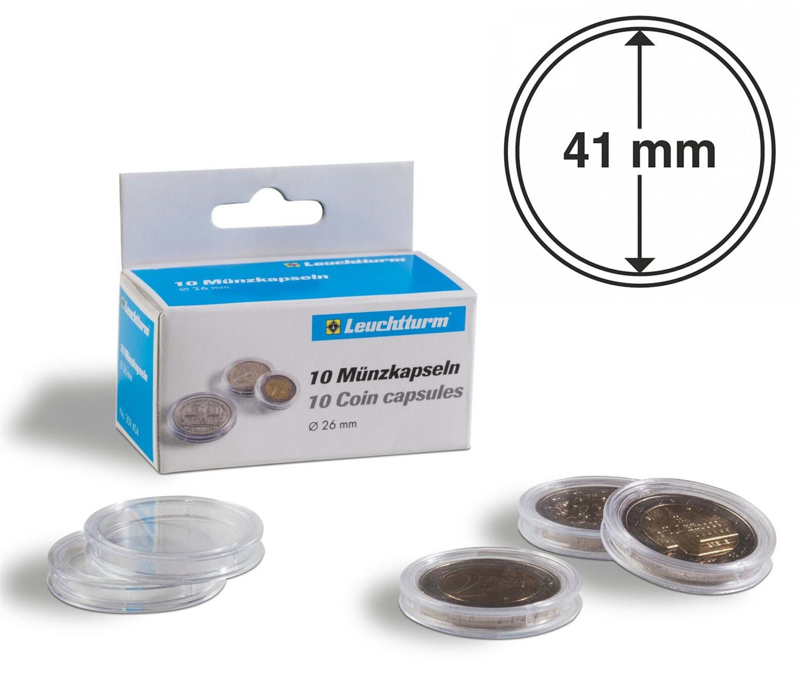 American Silver Eagles Coin Capsules 10 Lighthouse 41mm Scratch Resist Holders