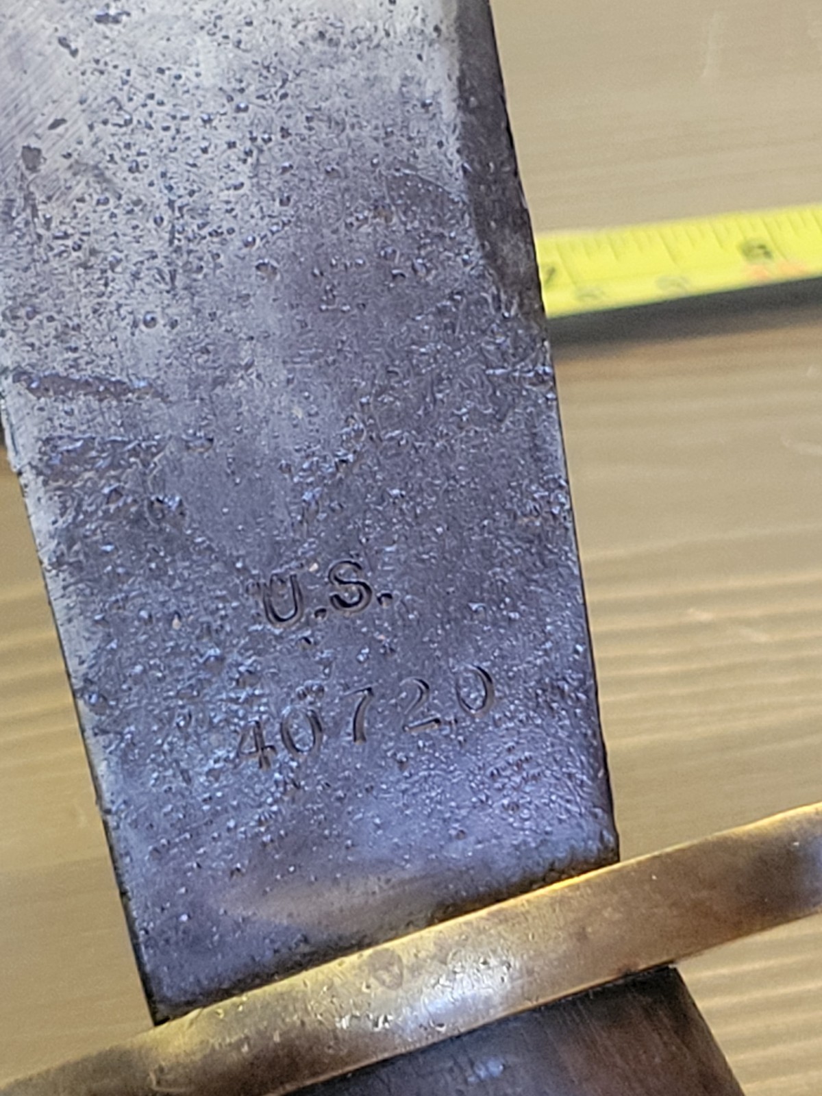 WWI Bolo/Bowie Knife Dated 1914 w/WWII Sheath Dated 1944