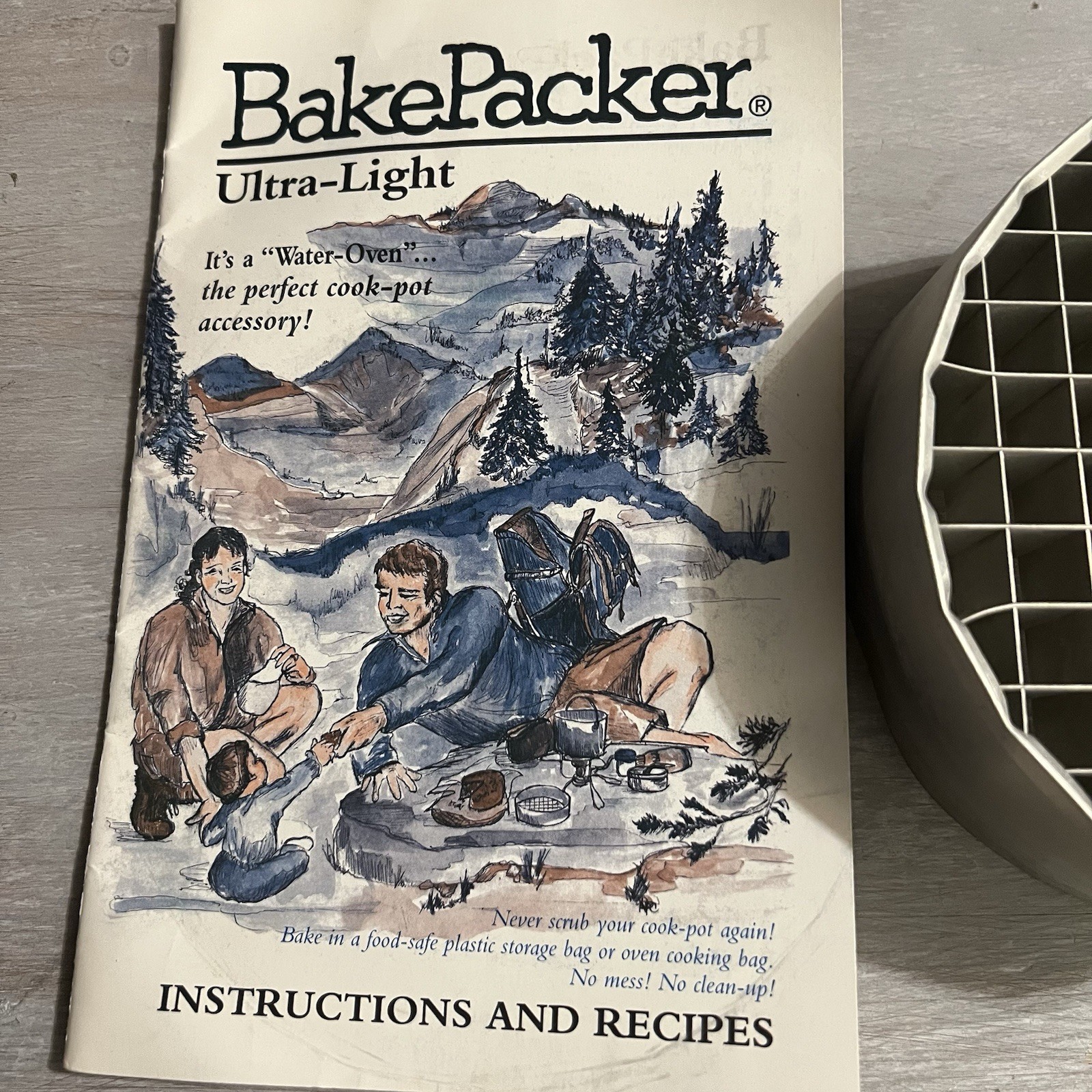 Vintage Bakepacker Ultra-Light Backpacking Camping Oven Portable Cooking Baking