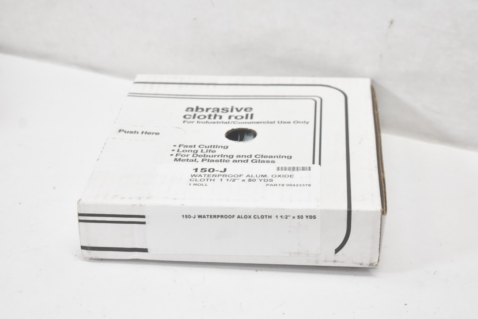 Waterproof Aluminum Oxide Abrasive Cloth Roll 150-J 00423376 1-1/2" X 50 yds