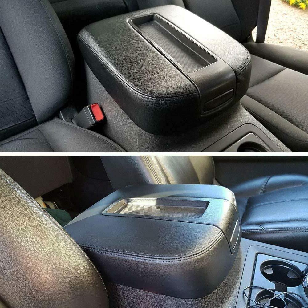 Leather Lid Console Armrest Fit 07-14 Cover For Tahoe Suburban Yukon Silverado