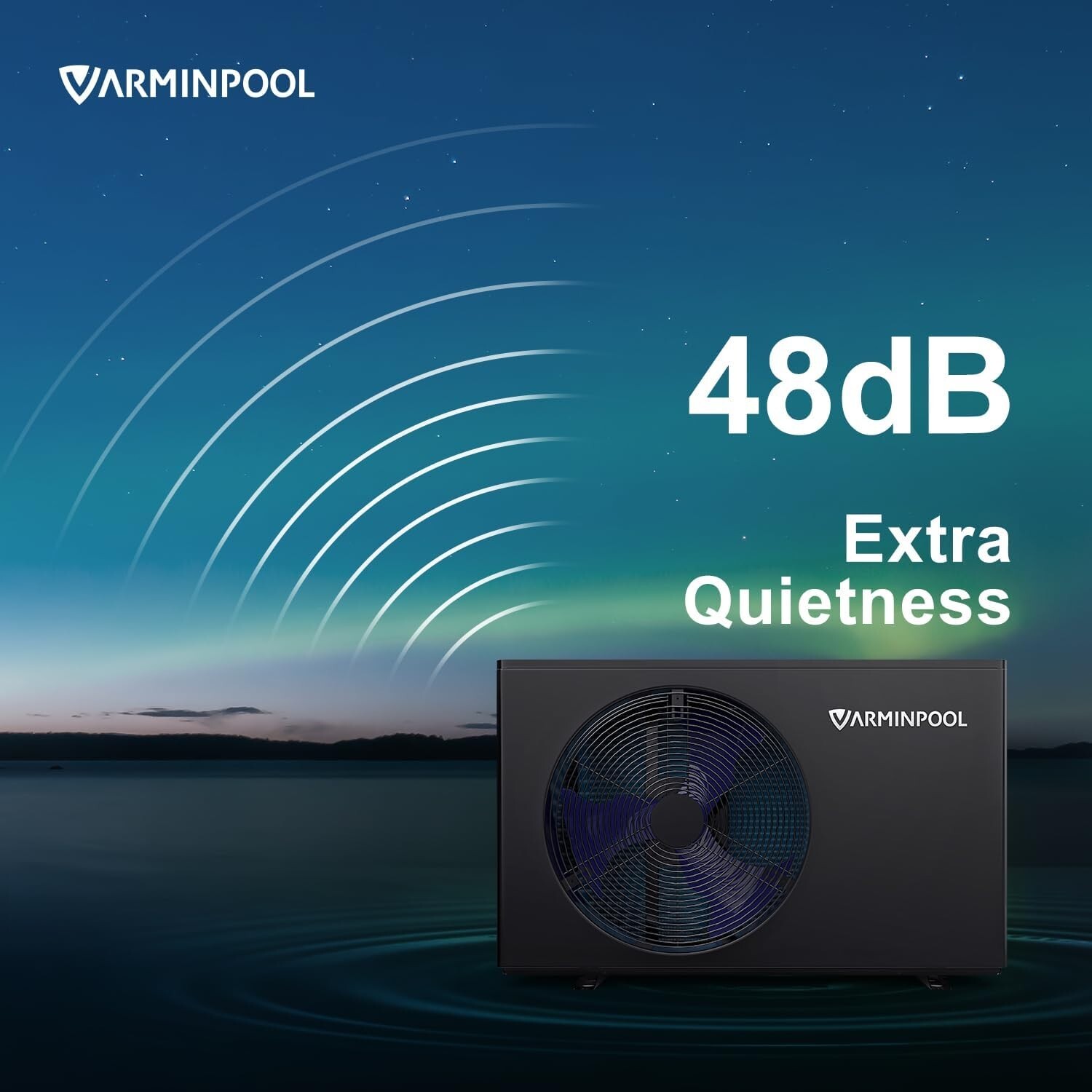 VARMINPOOL 110V Pool Heat Pump Water Heater 30000BTU