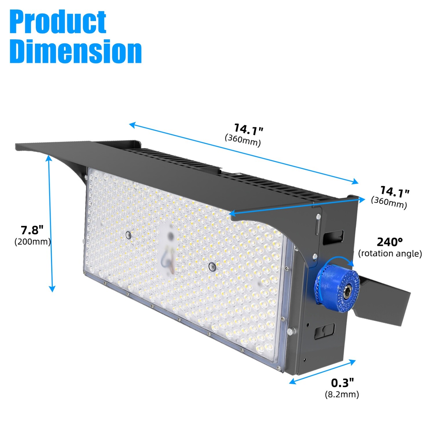 Led Stadium Flood Lights Outdoor 1500W Equivalent Super Bright Commercial Lights
